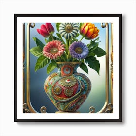 Vase Unique And Rare Decorative Antique 11 Art Print