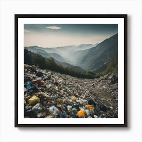 Garbage In The Mountains 7 Art Print