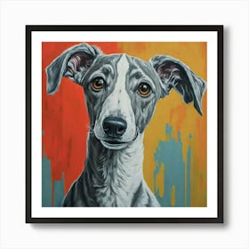 Greyhound Painting Art Print