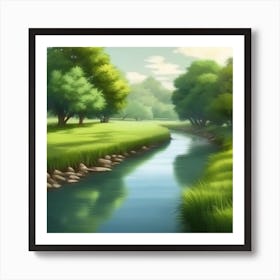 River In The Grass 38 Art Print