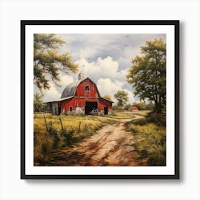 Red Barn 2 Art Print