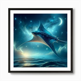 The Nightray (A Mythical Beast) The Mythical World Collection Style A Art Print