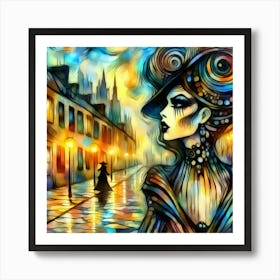 Night In The City Art Print