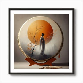 Geisha Creative Illustration Artwork 37 Art Print