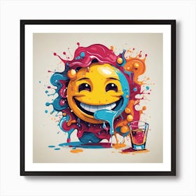 Emoji Smiley Art Print