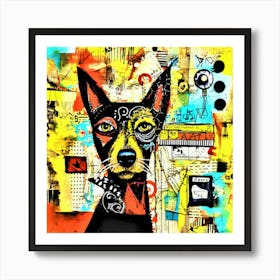 Serious Doggy - Pet Qwerks Art Print