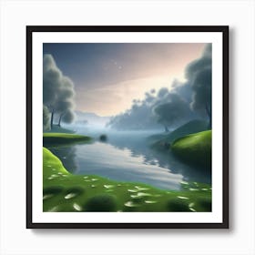 Landscape Painting 60 Art Print