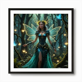 Fairy In The Forest 1 Art Print