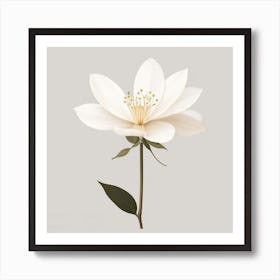 White Flower Art Print