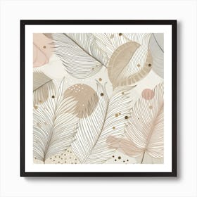 Palm leaves 13 Art Print