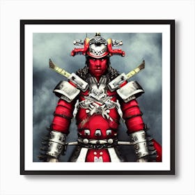 Detailed Samurai 269262739 Art Print