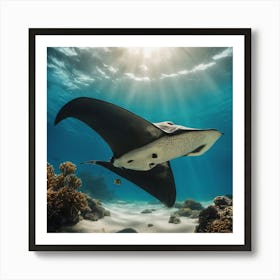 Manta Ray 1 Art Print