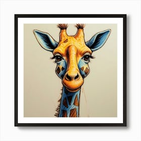 Giraffe 129 Art Print