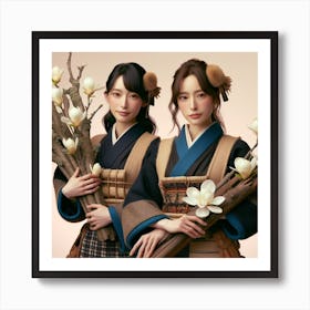 The flower nurse twin Art Print