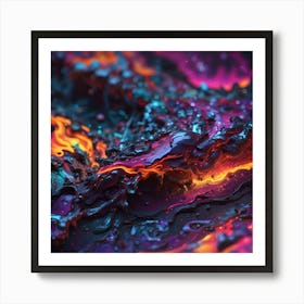 Abstract Painting color mesh Art Print