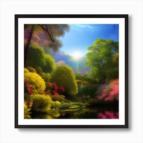 Beautiful Garden Art Print