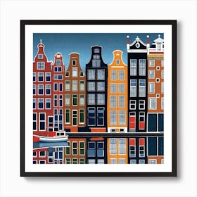 Amsterdam Cityscape 11 Art Print