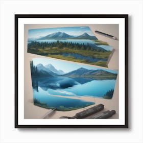 Landscape Painting Art Print