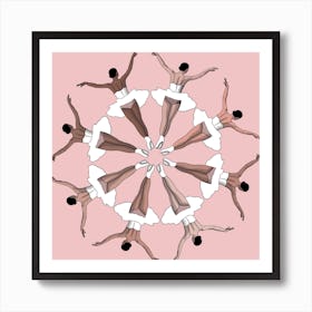 Ballerina Flower Art Print