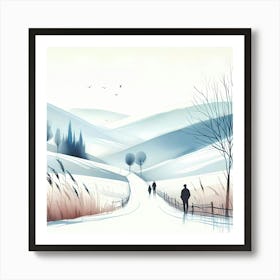 Winter Landscape Art Print