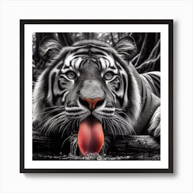 White Tiger 4 Art Print