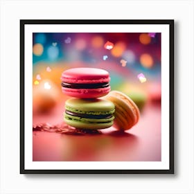 Love Macarons (1) Art Print