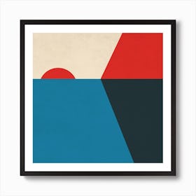 Geo Sunset Art Print