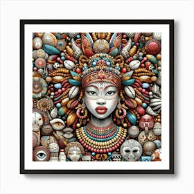 African Woman Wall Art 1 Art Print