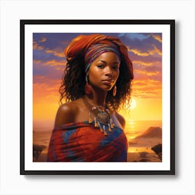 African Woman 34 Art Print