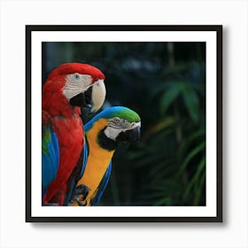 Parrots  Art Print