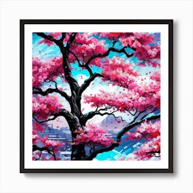 Cherry Blossom Tree 24 Art Print