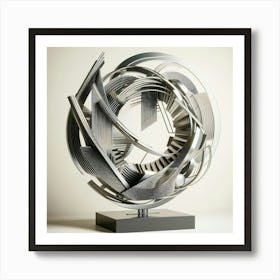 Abstract Metal Sculpture Art Print
