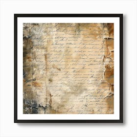 Old Paper Texture Art Print