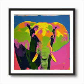 Elephant Pop Art 4 Art Print