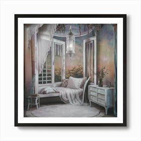 Shabby Chic Bedroom 2 Art Print