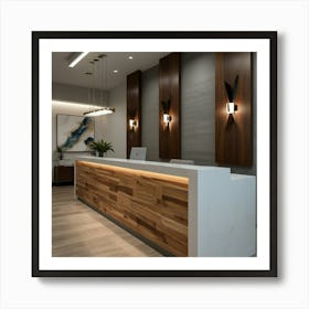 Modern Reception Desk Art Print