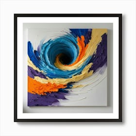 Abstract Swirl Painting 2 Art Print