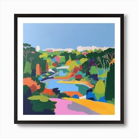 Abstract Park Collection Parc De La Vilette Paris 4 Art Print