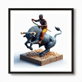 Bull Rider Art Print