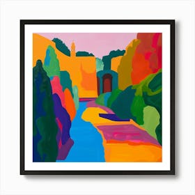 Abstract Park Collection Schnbrunn Palace Gardens Vienna 2 Art Print