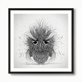 Owl my demon Art Print