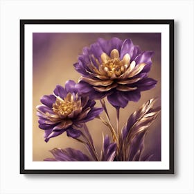 Purple Flowers Art Print