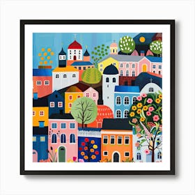 Kids Travel Illustration Helsinki 3 Affiche