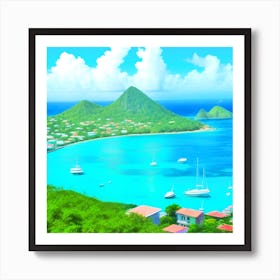 St Lucia 24 Art Print