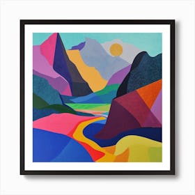 Abstract Travel Collection Nepal 3 Art Print