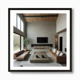 Modern Living Room 15 Art Print