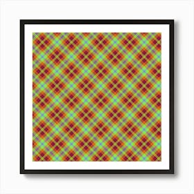 Plaid Fabric 86 Art Print