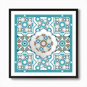 Arabic Pattern Vector 1 Art Print