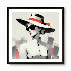 Elegant woman Art Print