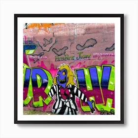 Beetle juice Graffiti Art Print